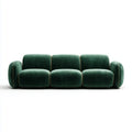 Sofa, 3-kanapa fotelik Ciemny zielony z aksamitu poliestrowego zaledwie 220 x 90 x 75 cm